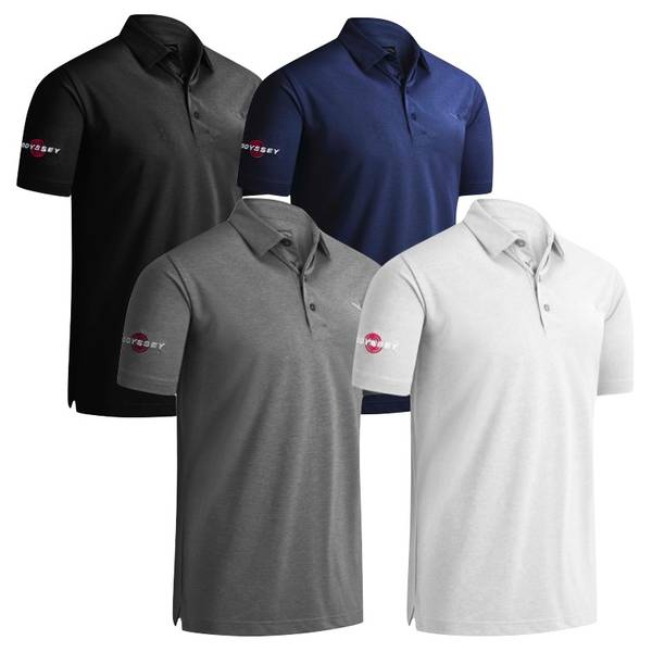 Callaway Mens Odyssey Birdseye Golf Polo 